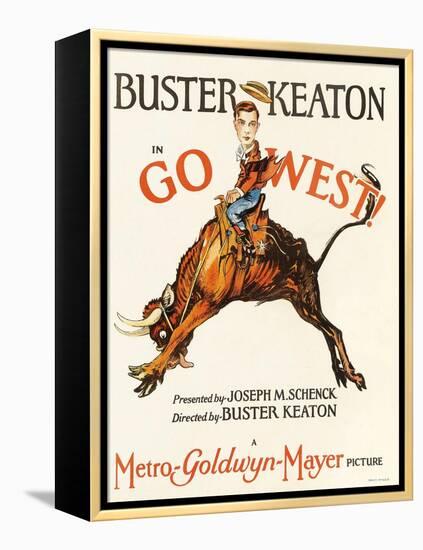 Go West, 1925, Directed by Buster Keaton-null-Framed Premier Image Canvas
