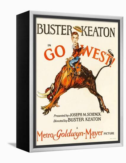 Go West! (Aka Go West), Buster Keaton, 1925-null-Framed Stretched Canvas