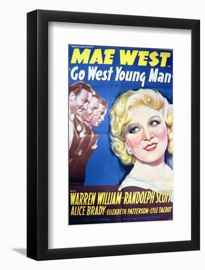Go West Young Man - Movie Poster Reproduction-null-Framed Photo