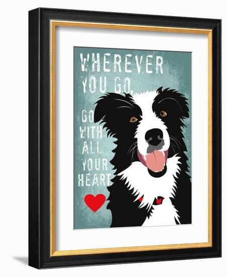 Go with All Your Heart-Ginger Oliphant-Framed Art Print