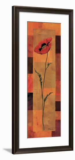 Goa Poppy Panel II-Paul Brent-Framed Art Print