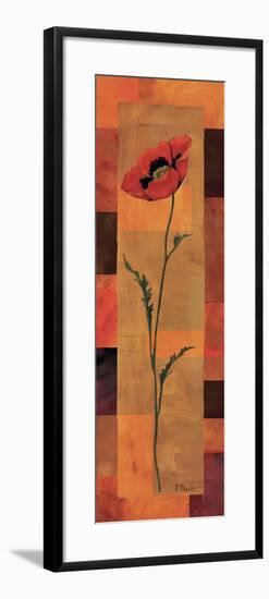 Goa Poppy Panel II-Paul Brent-Framed Art Print