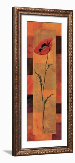 Goa Poppy Panel II-Paul Brent-Framed Art Print