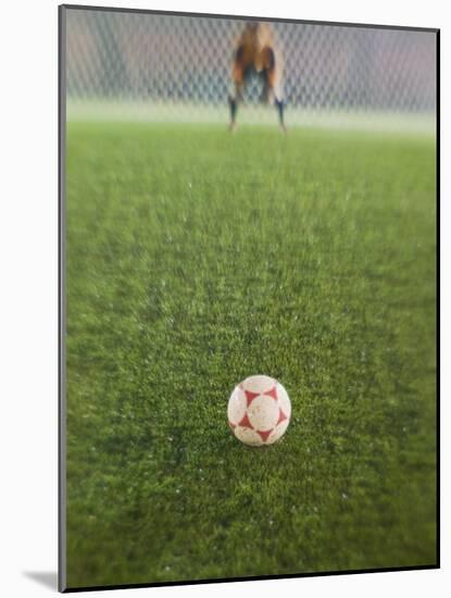 Goalie Anticipating Soccer Kick-David Madison-Mounted Photographic Print