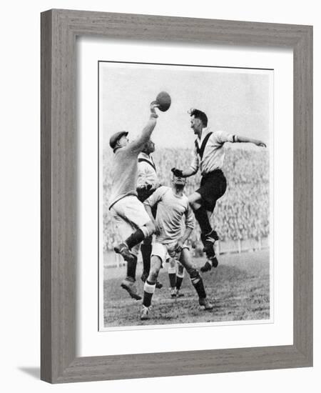 Goalmouth Action at Clapton Orient, London, 1926-1927-null-Framed Giclee Print