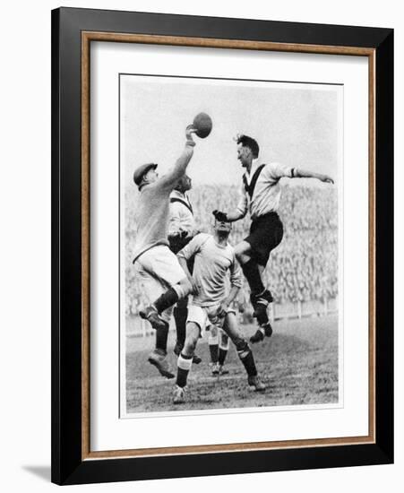 Goalmouth Action at Clapton Orient, London, 1926-1927-null-Framed Giclee Print