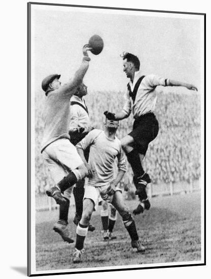 Goalmouth Action at Clapton Orient, London, 1926-1927-null-Mounted Giclee Print