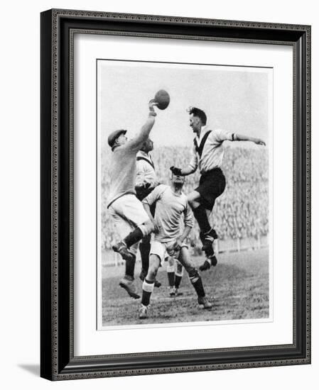 Goalmouth Action at Clapton Orient, London, 1926-1927-null-Framed Giclee Print