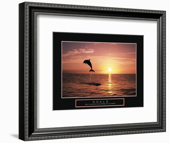 Goals - Dolphin-Unknown Unknown-Framed Photo