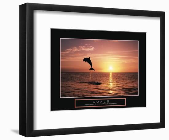 Goals - Dolphin-Unknown Unknown-Framed Photo