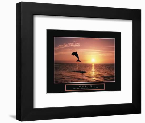 Goals - Dolphin-Unknown Unknown-Framed Photo