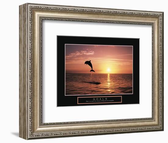 Goals - Dolphin-Unknown Unknown-Framed Photo