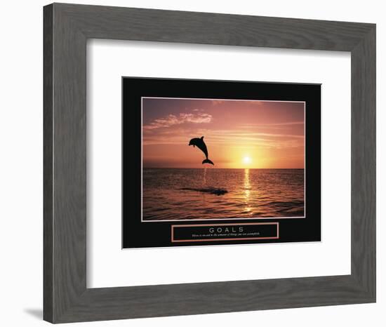 Goals - Dolphin-Unknown Unknown-Framed Photo