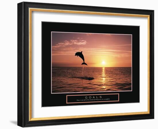 Goals - Dolphin-Unknown Unknown-Framed Photo