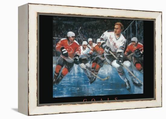 Goals - Hockey-Unknown Unknown-Framed Stretched Canvas