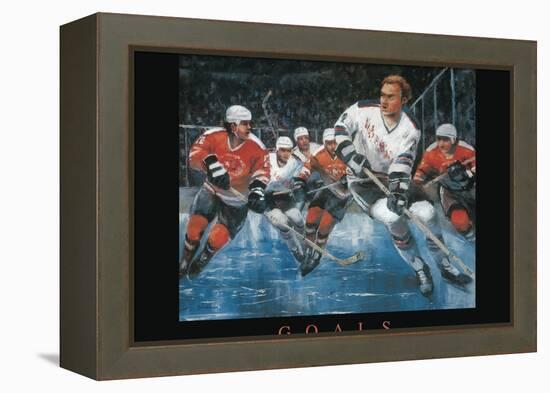 Goals - Hockey-Unknown Unknown-Framed Stretched Canvas