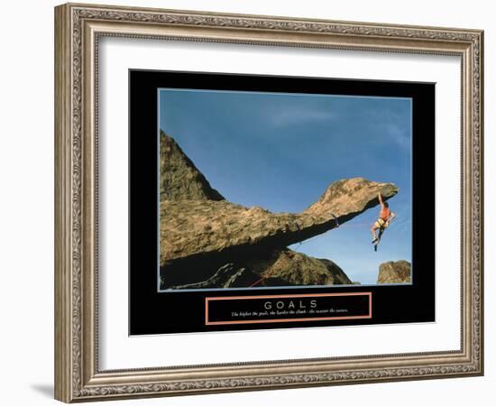 Goals-null-Framed Art Print