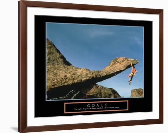 Goals-null-Framed Art Print