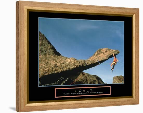 Goals-null-Framed Stretched Canvas