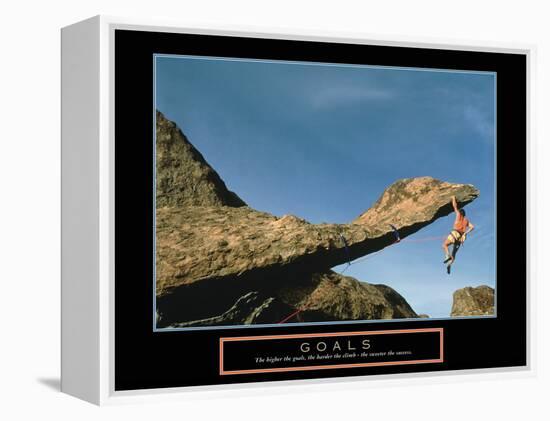 Goals-null-Framed Stretched Canvas