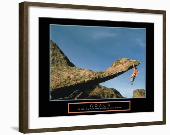 Goals-null-Framed Art Print