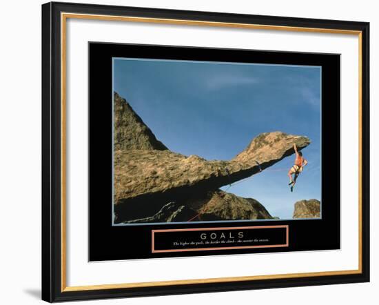 Goals-null-Framed Art Print