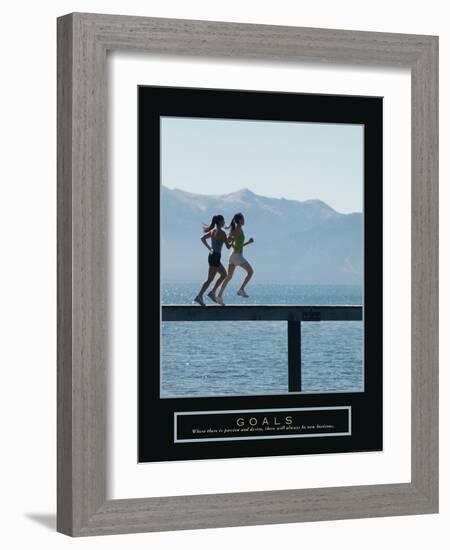 Goals-null-Framed Art Print