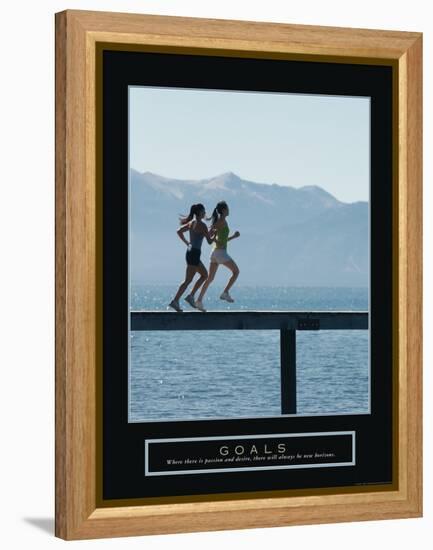 Goals-null-Framed Stretched Canvas