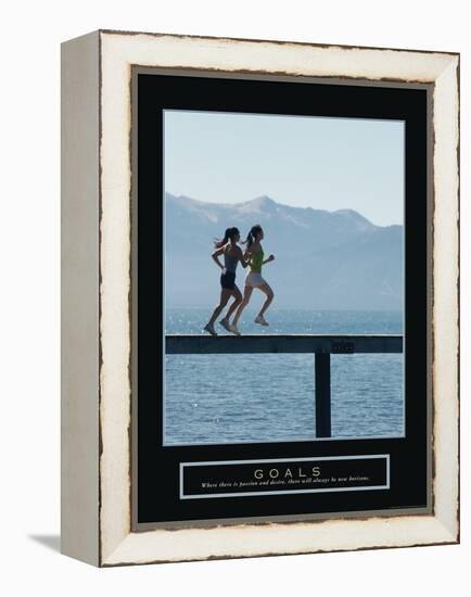 Goals-null-Framed Stretched Canvas