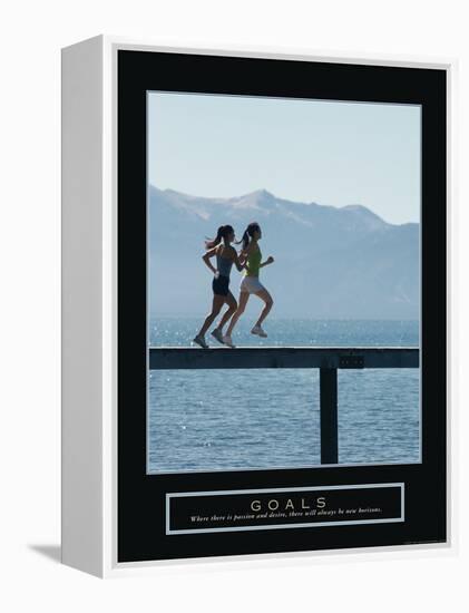 Goals-null-Framed Stretched Canvas