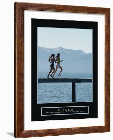 Goals-null-Framed Art Print