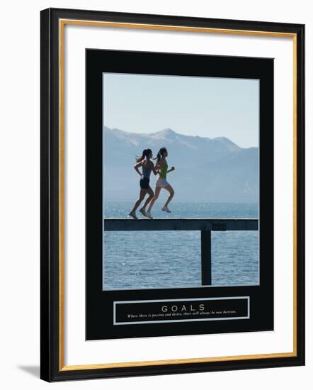 Goals-null-Framed Art Print