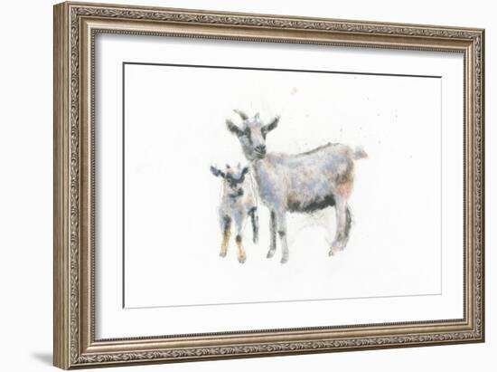 Goat and Kid-Emily Adams-Framed Art Print