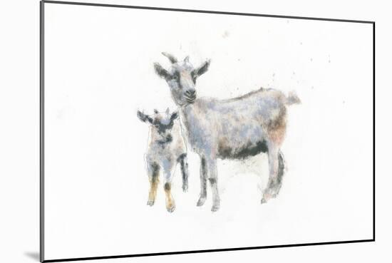 Goat and Kid-Emily Adams-Mounted Art Print