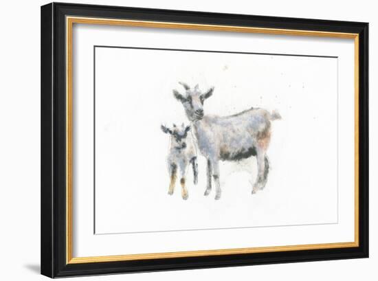 Goat and Kid-Emily Adams-Framed Art Print