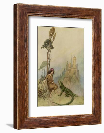 Goat-Face and the Lizard-Warwick Goble-Framed Photographic Print