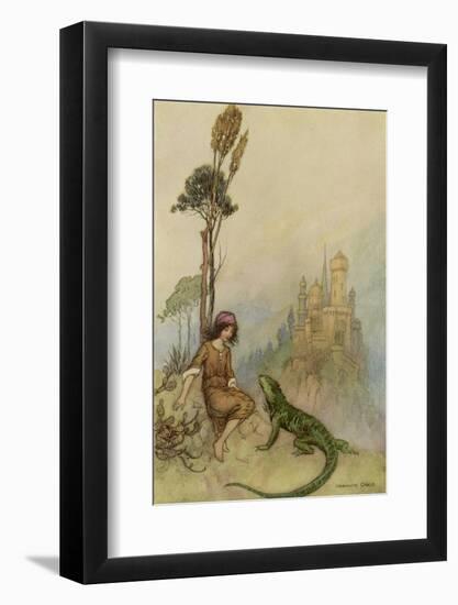 Goat-Face and the Lizard-Warwick Goble-Framed Photographic Print