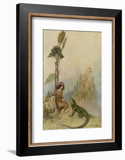 Goat-Face and the Lizard-Warwick Goble-Framed Photographic Print