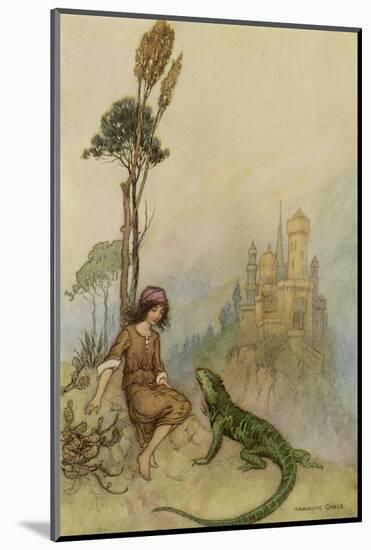 Goat-Face and the Lizard-Warwick Goble-Mounted Photographic Print