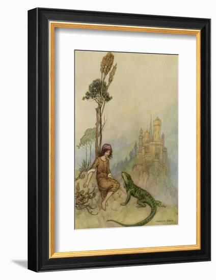 Goat-Face and the Lizard-Warwick Goble-Framed Photographic Print