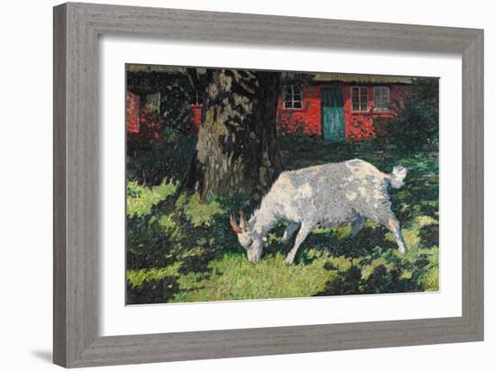 Goat in the Garden, C. 1903-5-Hans Am Ende-Framed Giclee Print