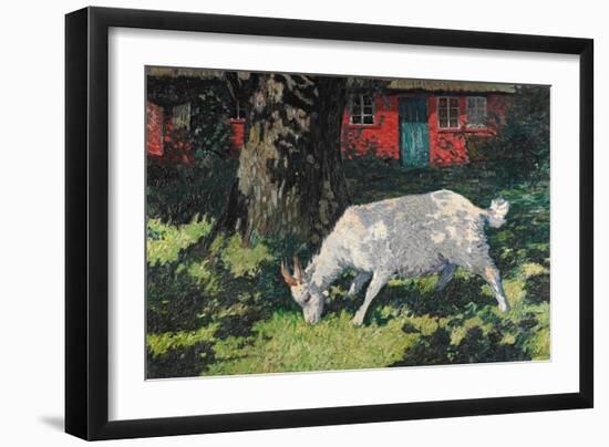 Goat in the Garden, C. 1903-5-Hans Am Ende-Framed Giclee Print