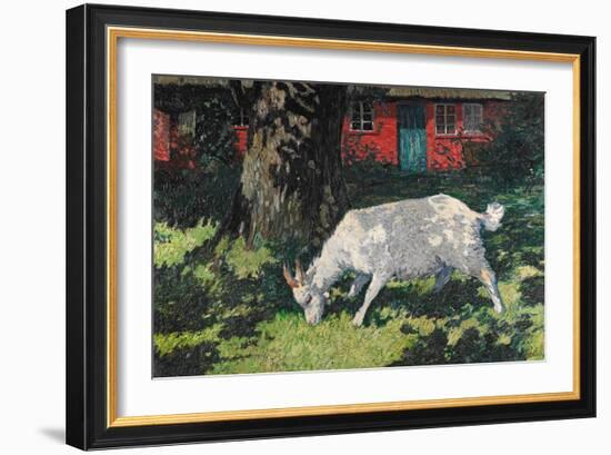 Goat in the Garden, C. 1903-5-Hans Am Ende-Framed Giclee Print