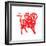 Goat Papercut of 2015 Lunar Year Symbol-sahuad-Framed Photographic Print