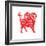 Goat Papercut of 2015 Lunar Year Symbol-sahuad-Framed Photographic Print