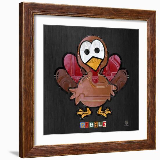 Gobble-Design Turnpike-Framed Giclee Print