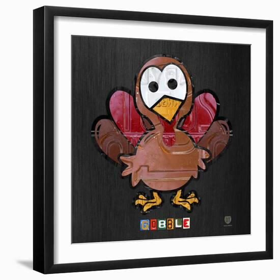 Gobble-Design Turnpike-Framed Giclee Print