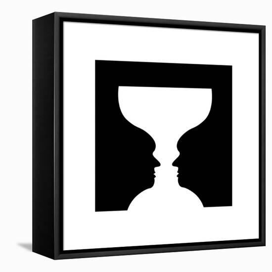 Goblet Illusion-Science Photo Library-Framed Premier Image Canvas