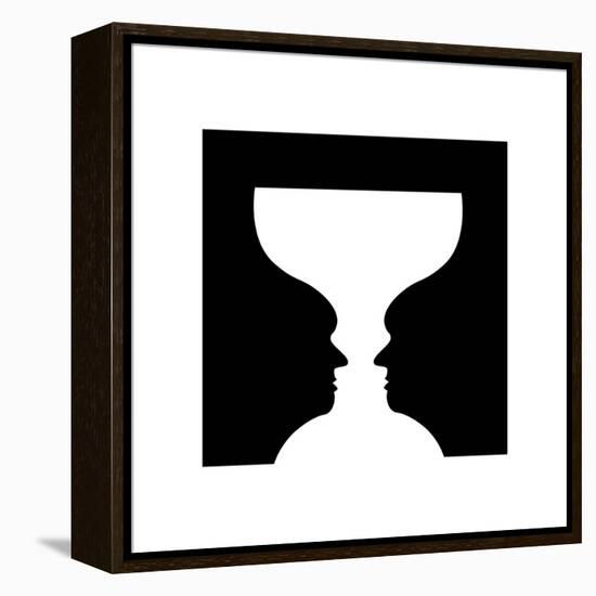 Goblet Illusion-Science Photo Library-Framed Premier Image Canvas