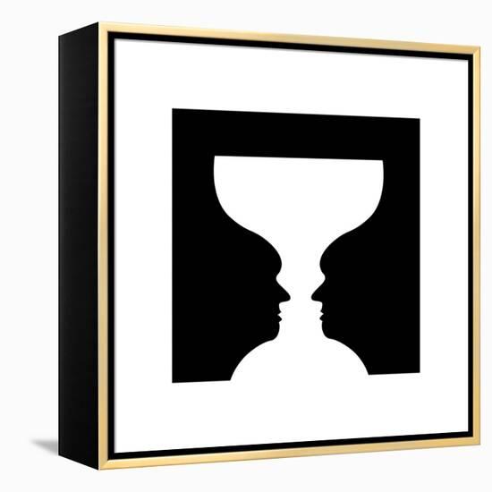 Goblet Illusion-Science Photo Library-Framed Premier Image Canvas